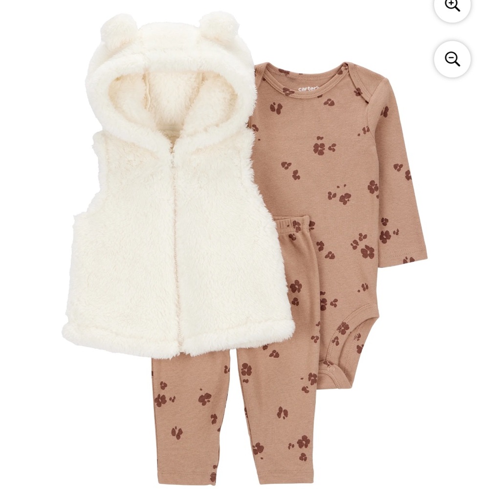 Carter's Child of Mine Baby and Toddler Girl Vest Outfit Set SZ 3~6months (38)